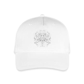 Sound Lotus Black - Kinder Bio Basecap - Weiß - Vorne