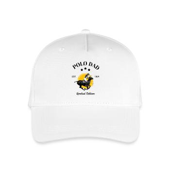 Polo Rider – Design sportif dynamique - Casquette de baseball bio Enfant - blanc - Devant