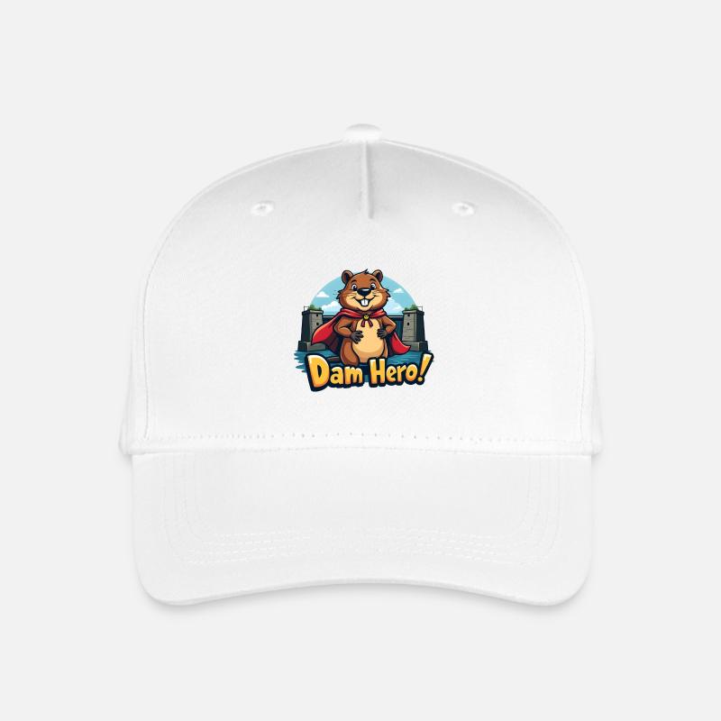Beaver Hero – Héros du barrage ! - Casquette de baseball bio Enfant - blanc
