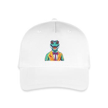 Dinosaur Lawyer Cartoon Design - Organic Kids’ Baseball Cap - white - Front