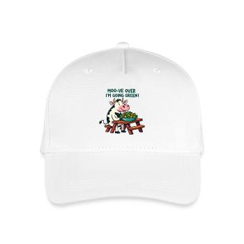 Moo-ve Over, I’m Going Green! - Kinder Bio Basecap - Weiß - Vorne