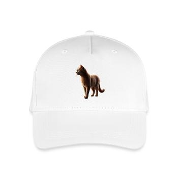 Katze Realistisch - Kinder Bio Basecap - Weiß - Vorne