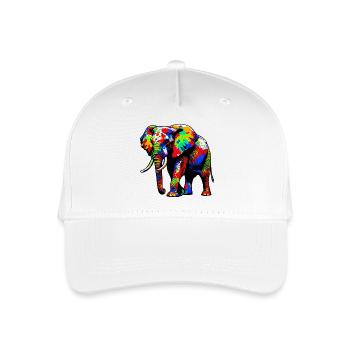 Elephant - Organic Kids’ Baseball Cap - white - Front