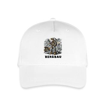 Hard work in mining - Organic Kids’ Baseball Cap - white - Front