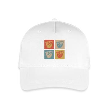 Paresseuse détendue – allez-y doucement - Casquette de baseball bio Enfant - blanc - Devant