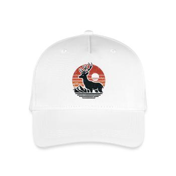 Hirsch - Kinder Bio Basecap - Weiß - Vorne