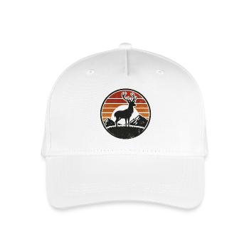 Hirsch - Kinder Bio Basecap - Weiß - Vorne