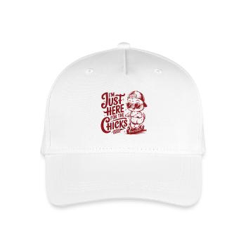 Je suis juste là pour les poussins - Casquette de baseball bio Enfant - blanc - Devant