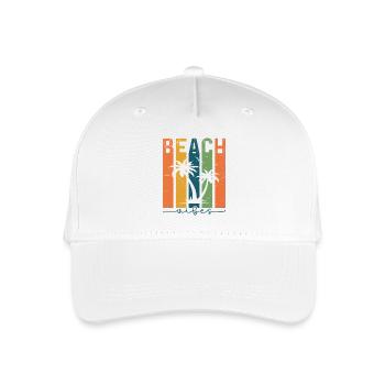 Summer Beach Vibes - Kinder Bio Basecap - Weiß - Vorne