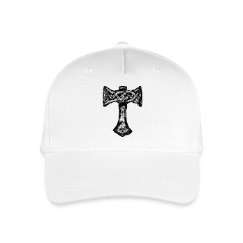 Mjöllnir symbole viking - Casquette de baseball bio Enfant - blanc - Devant