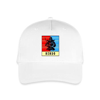 Kendo Kämpfer - Kinder Bio Basecap - Weiß - Vorne