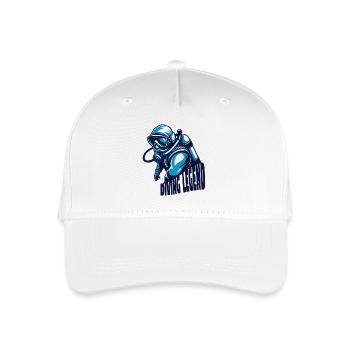Diving Legend Scuba Diver - Organic Kids’ Baseball Cap - white - Front