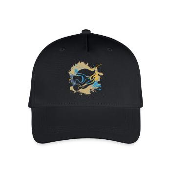 Plongeur, plongée sous-marine, école de plongée sous-marine - Casquette de baseball bio Enfant - noir - Devant