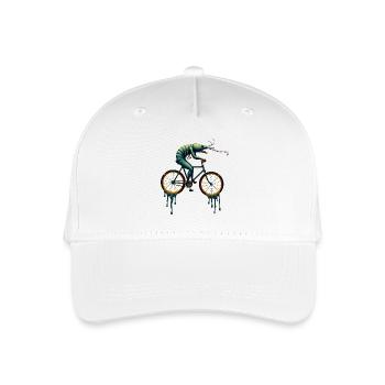 Traumhaftes Radsport-Krustentier - Kinder Bio Basecap - Weiß - Vorne