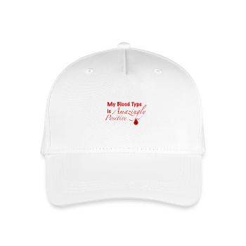 Blood Type A+ - Organic Kids’ Baseball Cap - white - Front