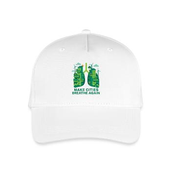 Poumons urbains - Casquette de baseball bio Enfant - blanc - Devant