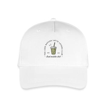 Iced Matcha Iced Latte - Kinder Bio Basecap - Weiß - Vorne