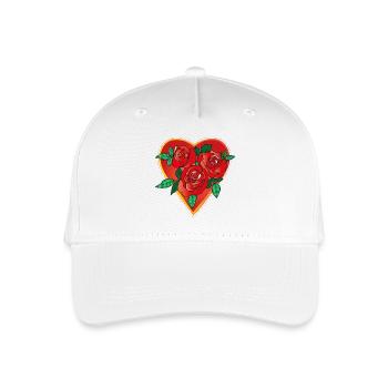 RoseHeart - Organic Kids’ Baseball Cap - white - Front