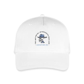 Vater introvertiert asozialer Humor Cowboy - Kinder Bio Basecap - Weiß - Vorne