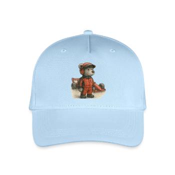 Lord Petzi Rennfahrer - Kinder Bio Basecap - Hellblau - Vorne