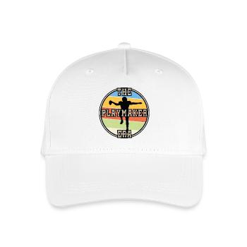 Retro Football - Kinder Bio Basecap - Weiß - Vorne