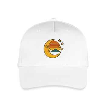 Forest Whisper – Retro Fox Spirit - Kinder Bio Basecap - Weiß - Vorne