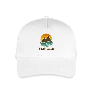 Stay Golden – Retro Soul Vibes - Kinder Bio Basecap - Weiß - Vorne
