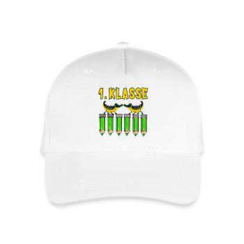 Einschulung 1. Klasse Alligatoren - Kinder Bio Basecap - Weiß - Vorne