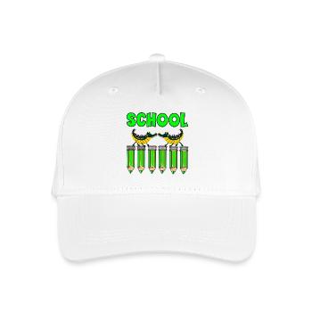 SCHULE BLEISTIFT KINDER ALLIGATOREN - Kinder Bio Basecap - Weiß - Vorne