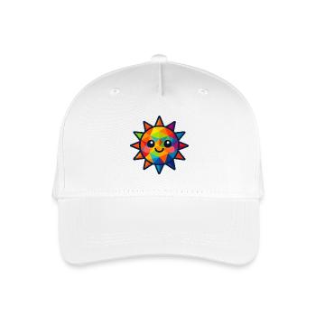 WPAP Polygon Kawaii Style Baby Sun - Organic Kids’ Baseball Cap - white - Front