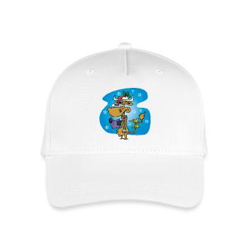 Cow Santa Claus *funny* - Organic Kids’ Baseball Cap - white - Front