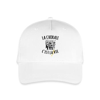 Chorale Chanteurs Prenom Personnalisable - Casquette de baseball bio Enfant - blanc - Devant
