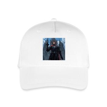 dark_fantasy_knight_looking_up_i article - Organic Kids’ Baseball Cap - white - Front