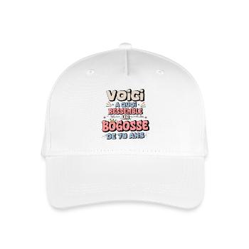 Melancholischer Humor 79. Geburtstag - Kinder Bio Basecap - Weiß - Vorne