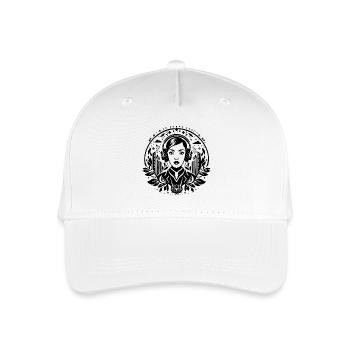 Self-confidence, attitude – woman, headphones, city - Organic Kids’ Baseball Cap - white - Front