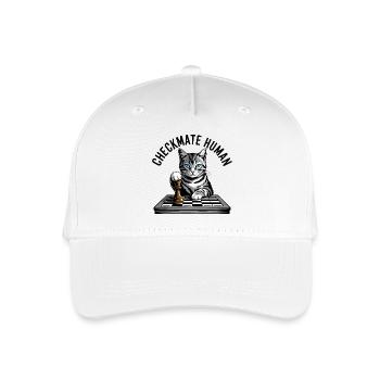 Schachmatt menschliche Schachkatze - Kinder Bio Basecap - Weiß - Vorne