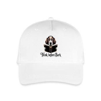 Conception de livre de lecture de chien intelligent - Casquette de baseball bio Enfant - blanc - Devant