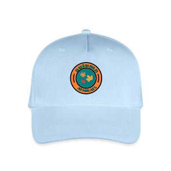 Herbstlaub-Embleme - Kinder Bio Basecap - Hellblau - Vorne