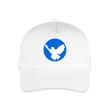 Dove of peace icon design - Organic Kids’ Baseball Cap - white - Front