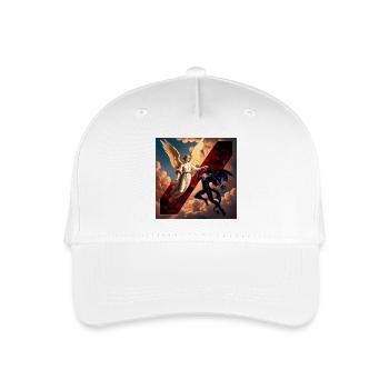 Angel and Demon in Celestial Conflict - Organic Kids’ Baseball Cap - white - Front