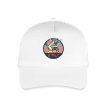 Mythical Power Dragon Illustration - Organic Kids’ Baseball Cap - white - Front