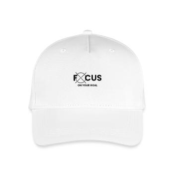 Mindset Focus - Organic Kids’ Baseball Cap - white - Front