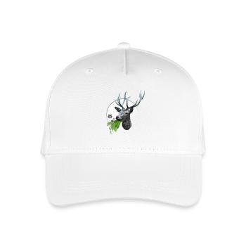 Hirsch kotzt Corona Viren - Kinder Bio Basecap - Weiß - Vorne