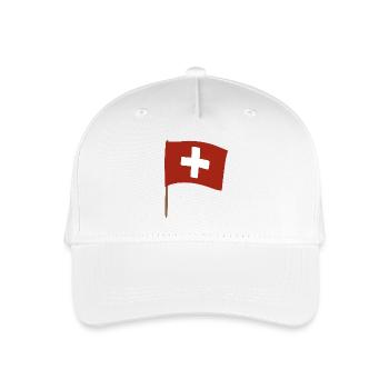 Swiss Cross Flag Design for Apparel - Organic Kids’ Baseball Cap - white - Front