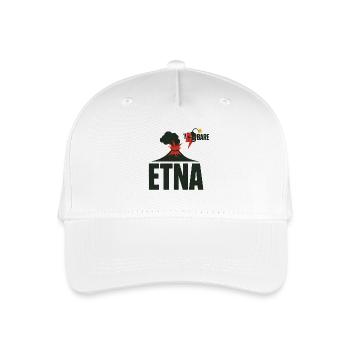 Ätna Eruption Grafik T-Shirt - Kinder Bio Basecap - Weiß - Vorne