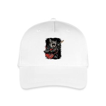 Heavy Metal Cat - Organic Kids’ Baseball Cap - white - Front