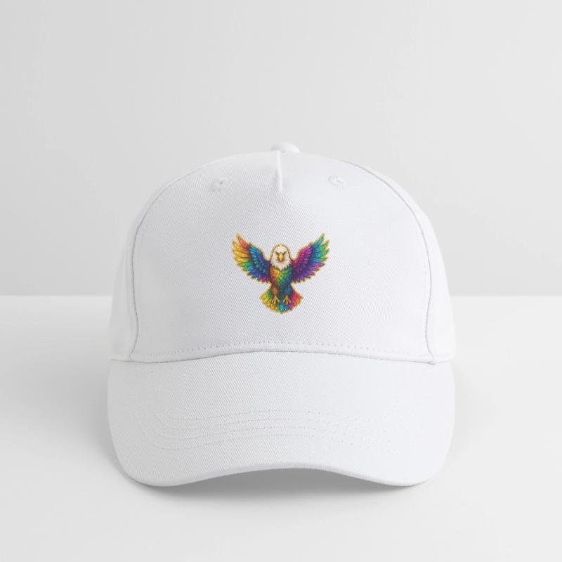 Rainbow Eagle Wing Art Organic Kids’ Baseball Cap