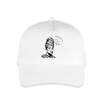 Bewusstheit und Dankbarkeit in der Silhouette - Kinder Bio Basecap - Weiß - Vorne