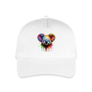 Rainbow Koala Watercolor - Organic Kids’ Baseball Cap - white - Front