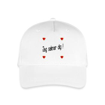 Ich vermisse dich - Kinder Bio Basecap - Weiß - Vorne